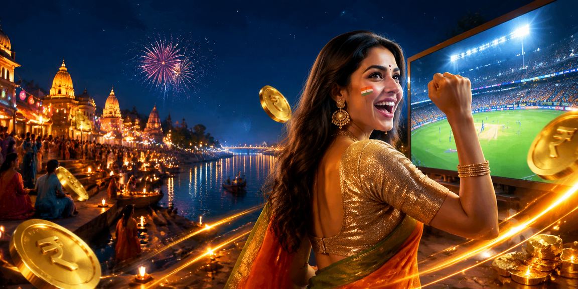 Man placing bet on mobile in India