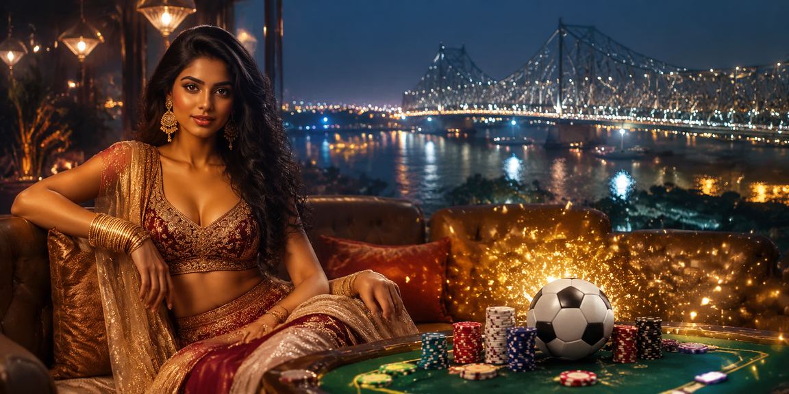 Football and cricket sports betting scene in Kolkata at Howrah Bridge